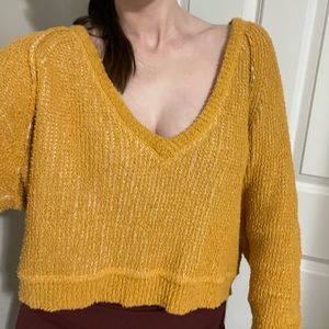 Free People Medium Cropped Sweater